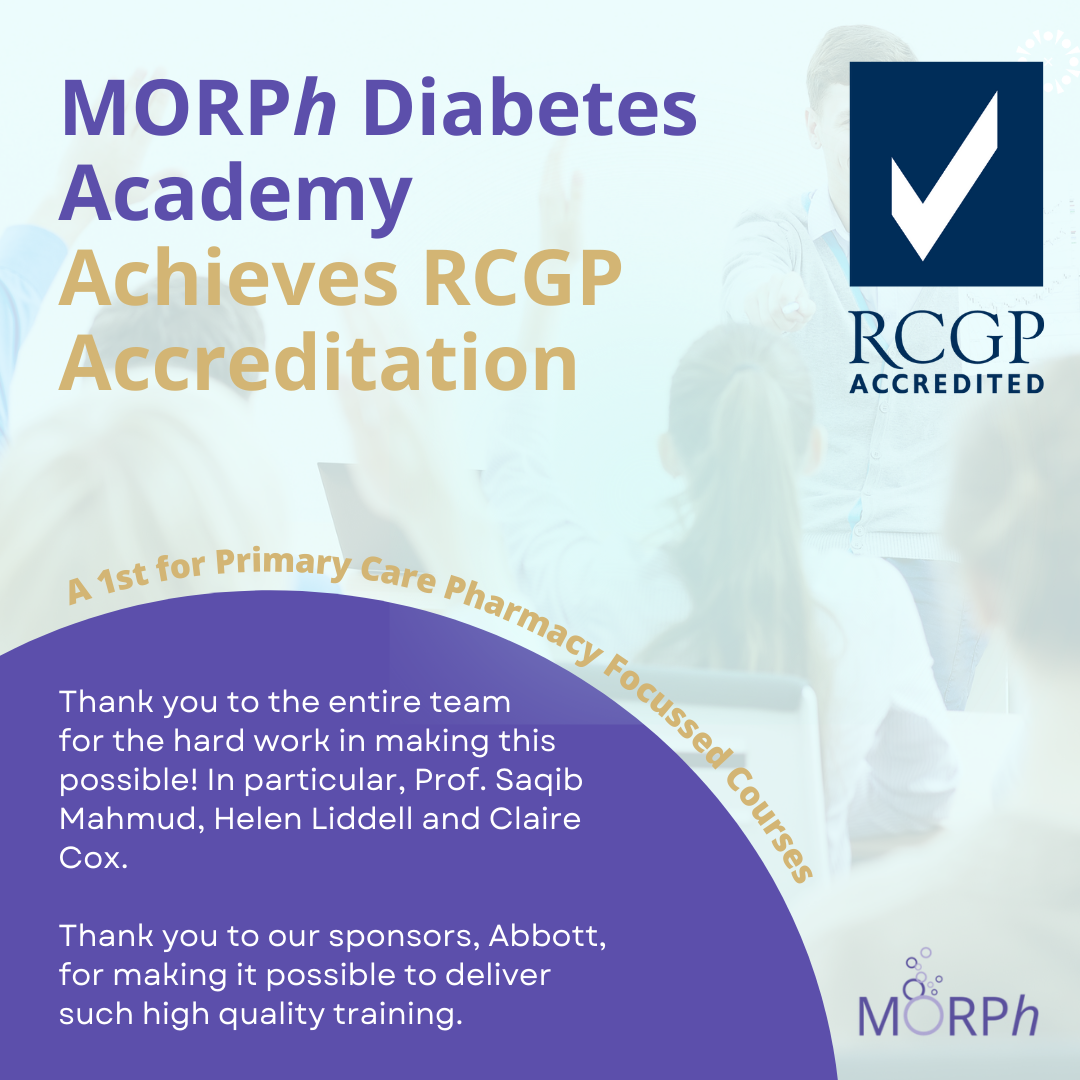 The MORPh Diabetes Academy has Received RCGP Accreditation!